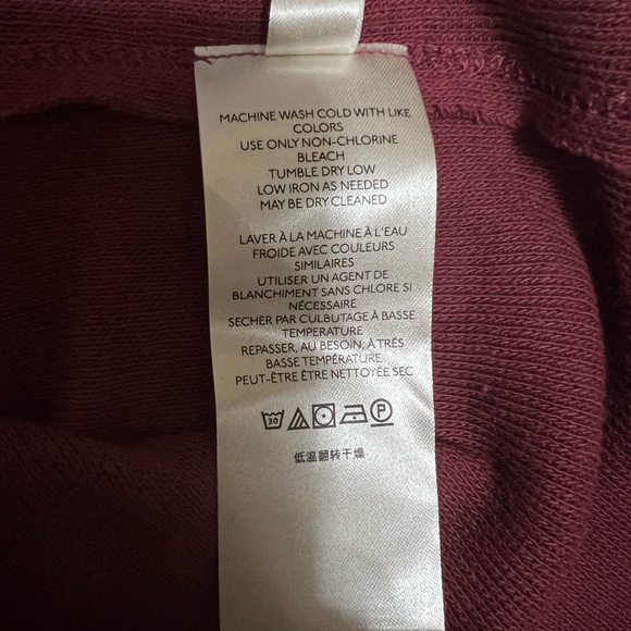 We The Free People Colby Long Sleeve Oversized Scoop Neck  Tee Plum XS NWoT - Picture 11 of 13